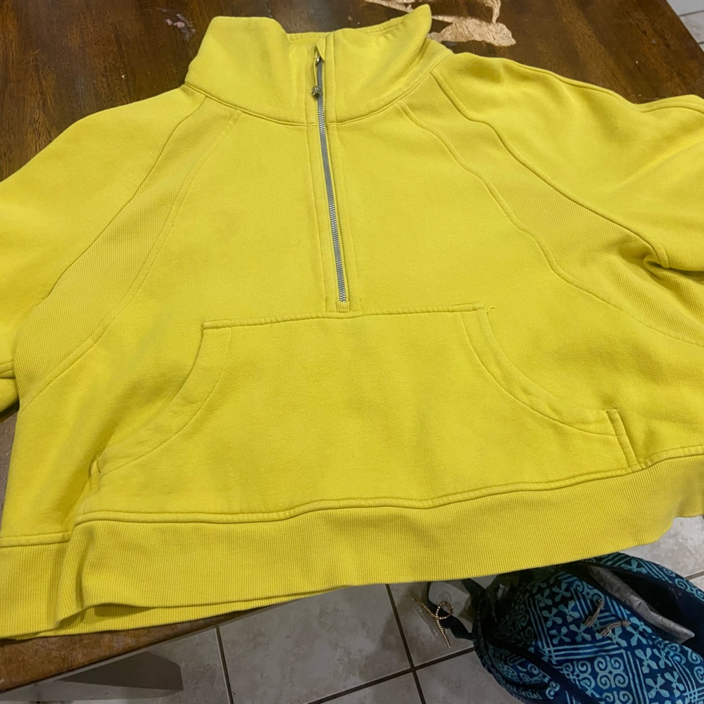 Yellow Half-Zip Pullover LULULEMON